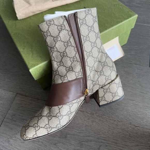 Gucci Blondie GG Supreme ankle-boots - Picture 4 of 7